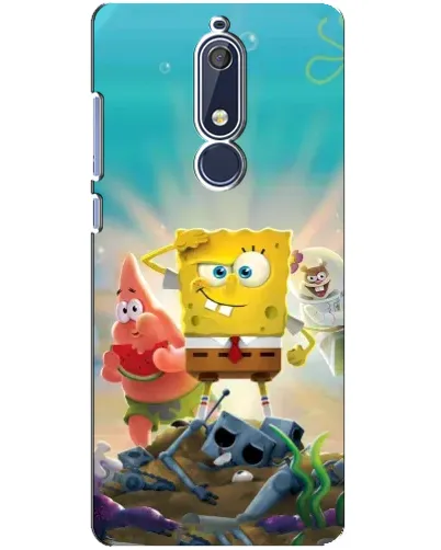Чохол для Nokia 5.1 (2018) з картинкою «Спанч Боб переможець»