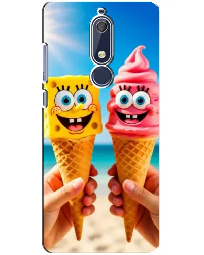 Чохол для Nokia 5.1 (2018) з картинкою «Спанч Боб морозиво»