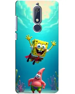 Чехол для Nokia 5.1 (2018) с картинкой «Спанч Боб под водой» Чехол для Nokia 5.1 (2018) с картинкой «Спанч Боб под водой»