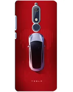 Чехол для Nokia 5.1 (2018) с картинкой «Tesla Top View»