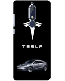 Чохол для Nokia 5.1 (2018) з картинкою «Tesla Model Y»