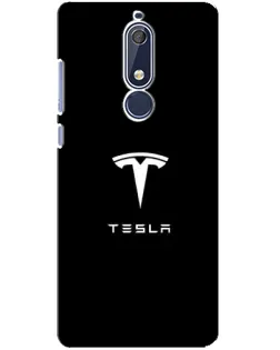 Чохол для Nokia 5.1 (2018) з картинкою «Tesla White Logo»