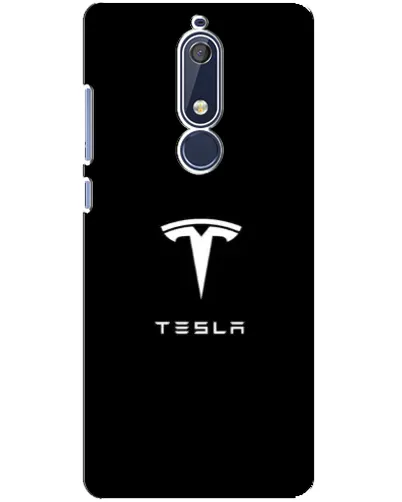 Чохол для Nokia 5.1 (2018) з картинкою «Tesla White Logo» Чохол для Nokia 5.1 (2018) з картинкою «Tesla White Logo»