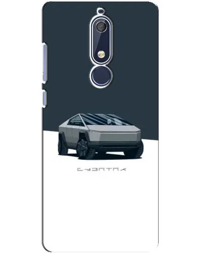 Чохол для Nokia 5.1 (2018) з картинкою «Сріблястий Cybertruck Tesla» Чохол для Nokia 5.1 (2018) з картинкою «Сріблястий Cybertruck Tesla»