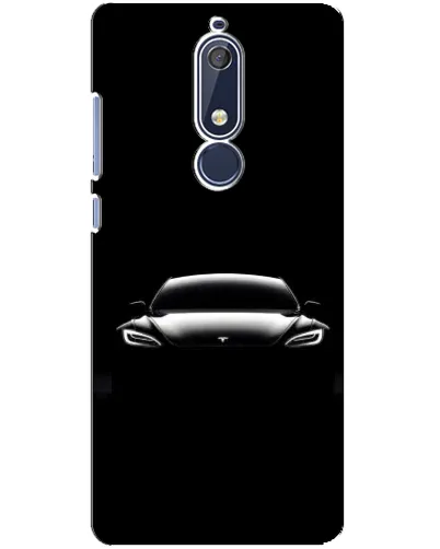 Чохол для Nokia 5.1 (2018) з картинкою «Фари Tesla Night» Чохол для Nokia 5.1 (2018) з картинкою «Фари Tesla Night»