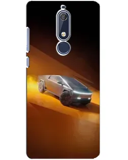 Чохол для Nokia 5.1 (2018) з картинкою «Cybertruck у пустелі»