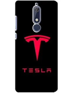 Чохол для Nokia 5.1 (2018) з картинкою «Tesla Red Logo»