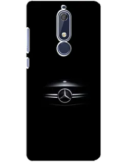 Чехол для Nokia 5.1 (2018) с картинкой «Mercedes — абстрактные линии»