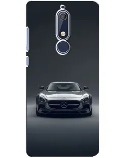 Чехол для Nokia 5.1 (2018) с картинкой «Mercedes на черном»