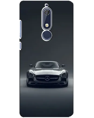 Чехол для Nokia 5.1 (2018) с картинкой «Mercedes на черном»