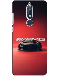 Чехол для Nokia 5.1 (2018) с картинкой «Mercedes AMG — красная линия»