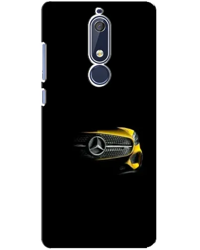 Чехол для Nokia 5.1 (2018) с картинкой «Mercedes — ретро стиль»