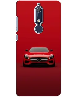 Чехол для Nokia 5.1 (2018) с картинкой «Красный Mercedes AMG»