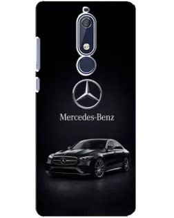 Чехол для Nokia 5.1 (2018) с картинкой «Mercedes — решетка радиатора»