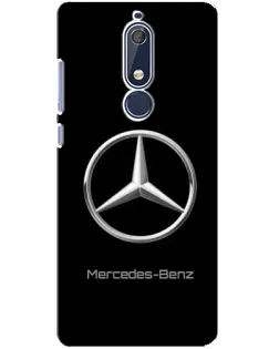 Чехол для Nokia 5.1 (2018) с картинкой «Mercedes Silver Logo»