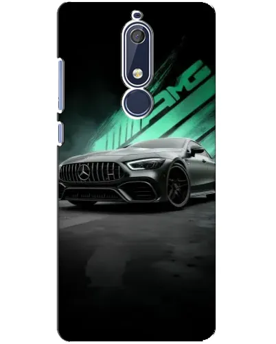 Чехол для Nokia 5.1 (2018) с картинкой «Темный Mercedes AMG»