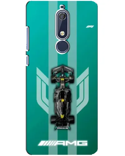Чехол для Nokia 5.1 (2018) с картинкой «Mercedes AMG Petronas»