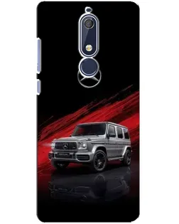 Чехол для Nokia 5.1 (2018) с картинкой «Mercedes G-Class красный»