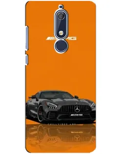 Чехол для Nokia 5.1 (2018) с картинкой «Оранжевый Mercedes AMG»