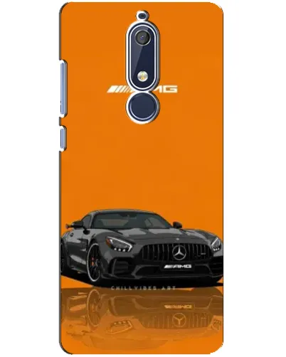 Чехол для Nokia 5.1 (2018) с картинкой «Оранжевый Mercedes AMG»