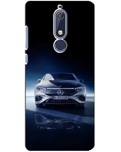 Чехол для Nokia 5.1 (2018) с картинкой «Ночной Mercedes EQ»