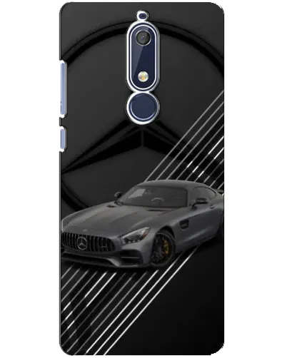Чехол для Nokia 5.1 (2018) с картинкой «Mercedes AMG — графика»