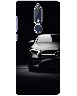 Чехол для Nokia 5.1 (2018) с картинкой «Свет фар Mercedes»