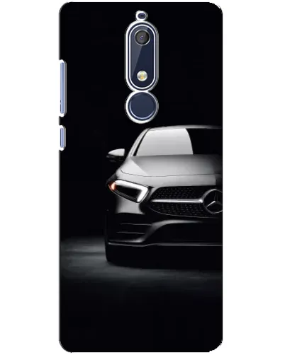 Чехол для Nokia 5.1 (2018) с картинкой «Свет фар Mercedes»
