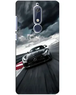 Чехол для Nokia 5.1 (2018) с картинкой «Гоночный Mercedes AMG»