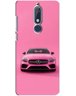 Чехол для Nokia 5.1 (2018) с картинкой «Розовый Mercedes AMG»