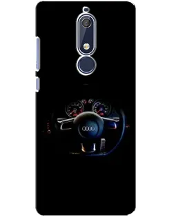 Чохол для Nokia 5.1 (2018) з картинкою «Салон Audi — кермо»