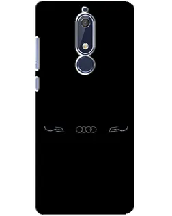Чехол для Nokia 5.1 (2018) с картинкой «Audi — световой подпись»