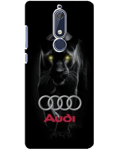 Чехол для Nokia 5.1 (2018) с картинкой «Пантера и Audi»