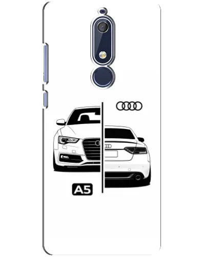 Чехол для Nokia 5.1 (2018) с картинкой «Audi — контрастный дизайн»