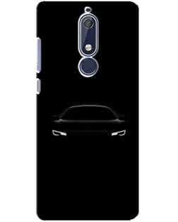 Чехол для Nokia 5.1 (2018) с картинкой «Взгляд Audi в темноте»