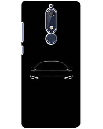 Чехол для Nokia 5.1 (2018) с картинкой «Взгляд Audi в темноте»