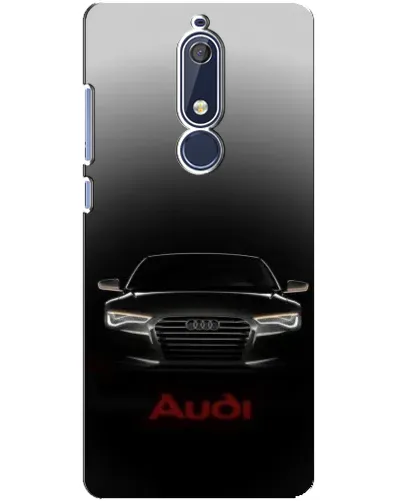 Чехол для Nokia 5.1 (2018) с картинкой «Audi — градиентный контур»