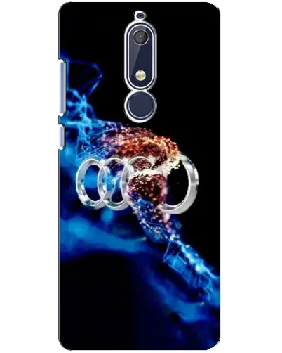 Чехол для Nokia 5.1 (2018) с картинкой «Энергия лого Audi»