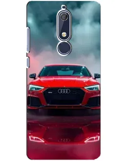 Чехол для Nokia 5.1 (2018) с картинкой «Audi RS — красный стиль»
