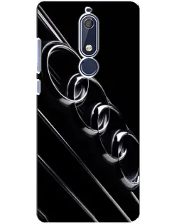 Чехол для Nokia 5.1 (2018) с картинкой «Audi — абстрактные кольца»