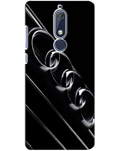 Чехол для Nokia 5.1 (2018) с картинкой «Audi — абстрактные кольца»