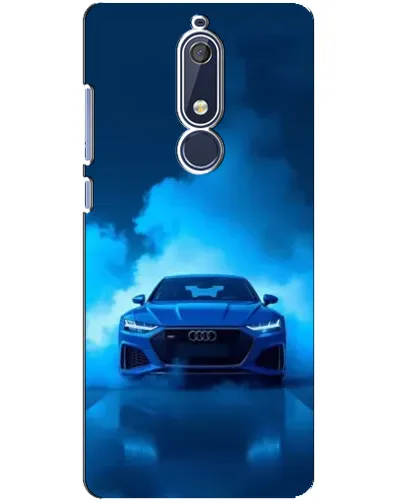 Чехол для Nokia 5.1 (2018) с картинкой «Audi — голубая энергия»