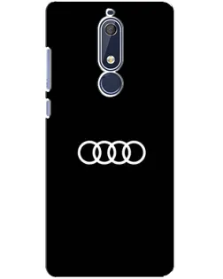 Чехол для Nokia 5.1 (2018) с картинкой «Audi White Logo»