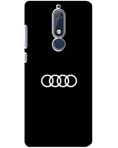 Чехол для Nokia 5.1 (2018) с картинкой «Audi White Logo»