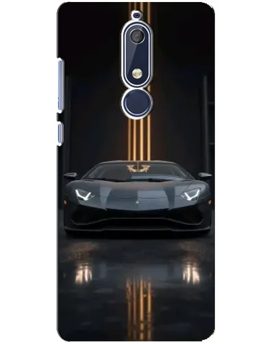Чехол для Nokia 5.1 (2018) с картинкой «Lamborghini золотые линии» Чехол для Nokia 5.1 (2018) с картинкой «Lamborghini золотые линии»