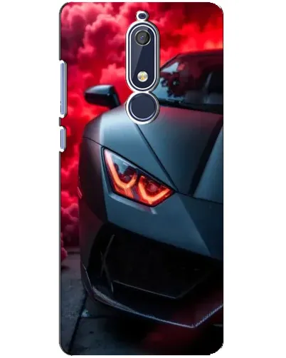 Чехол для Nokia 5.1 (2018) с картинкой «Lamborghini красное сияние» Чехол для Nokia 5.1 (2018) с картинкой «Lamborghini красное сияние»