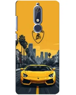 Чохол для Nokia 5.1 (2018) з картинкою «Жовтий Lamborghini місто» Чохол для Nokia 5.1 (2018) з картинкою «Жовтий Lamborghini місто»