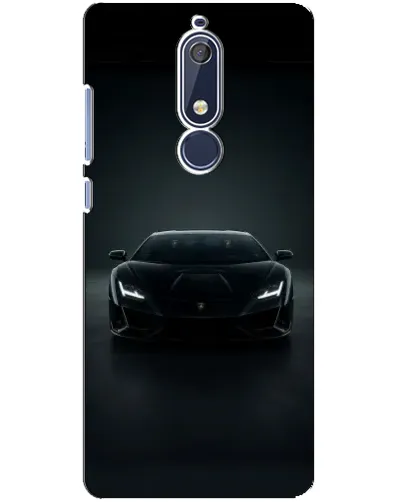 Чехол для Nokia 5.1 (2018) с картинкой «Черный Lamborghini Aventador» Чехол для Nokia 5.1 (2018) с картинкой «Черный Lamborghini Aventador»