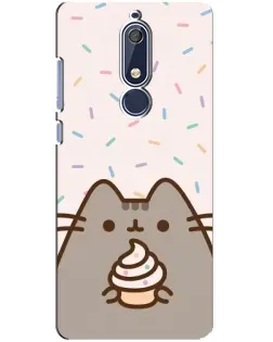 Чохол для Nokia 5.1 (2018) з картинкою «Пушин з кексом» Чохол для Nokia 5.1 (2018) з картинкою «Пушин з кексом»
