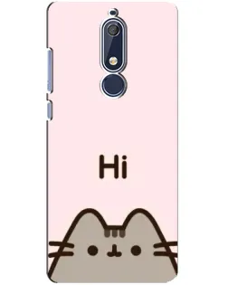 Чохол для Nokia 5.1 (2018) з картинкою «Пушин каже Hi» Чохол для Nokia 5.1 (2018) з картинкою «Пушин каже Hi»